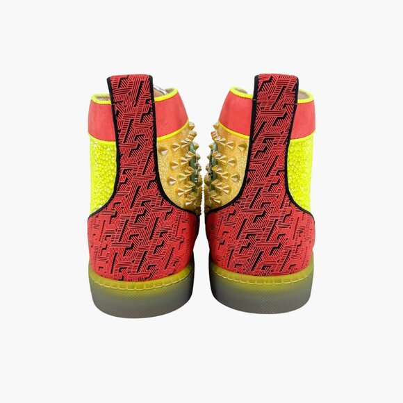 Christian Louboutin No Limit Spike Sneakers Size 40 US Women 10 Strass High Top - Picture 6 of 15